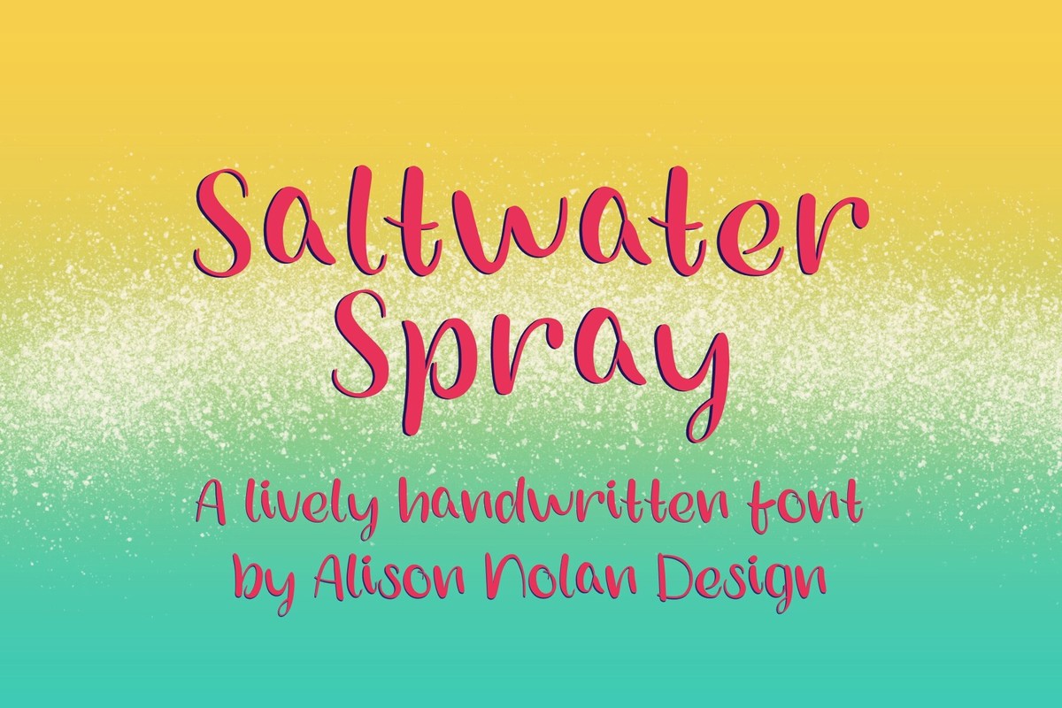 Font Saltwater Spray