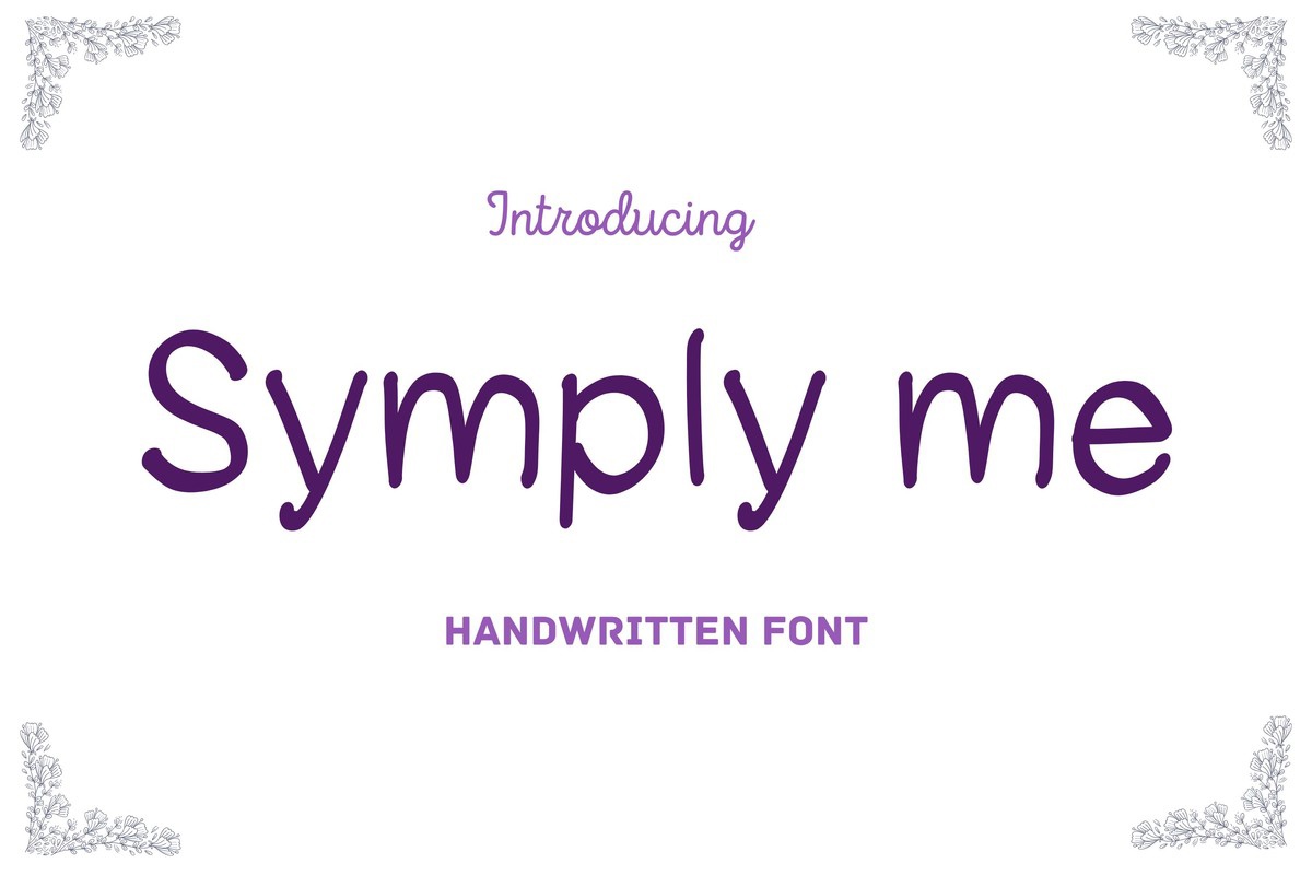Font Symply Me