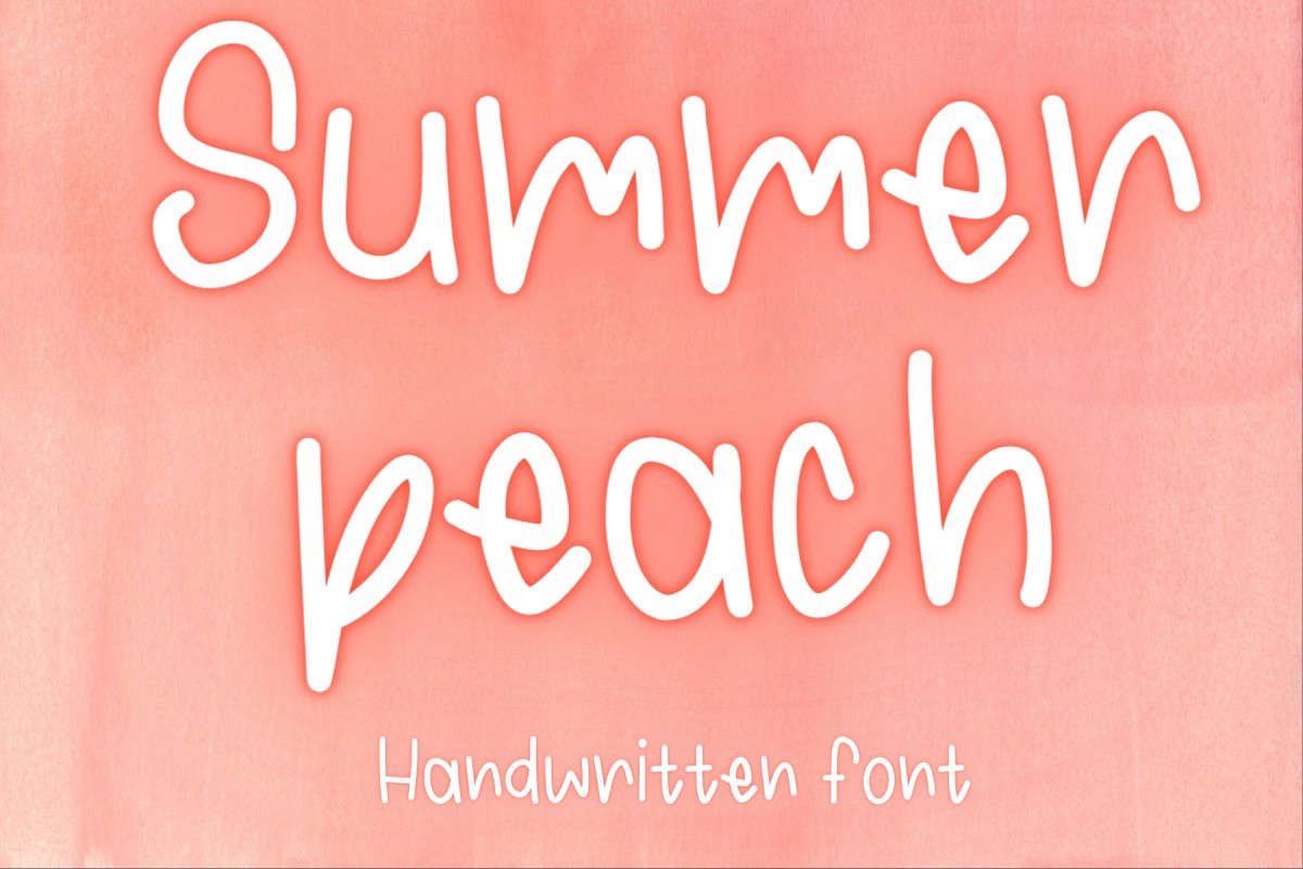 Font Summerpeach