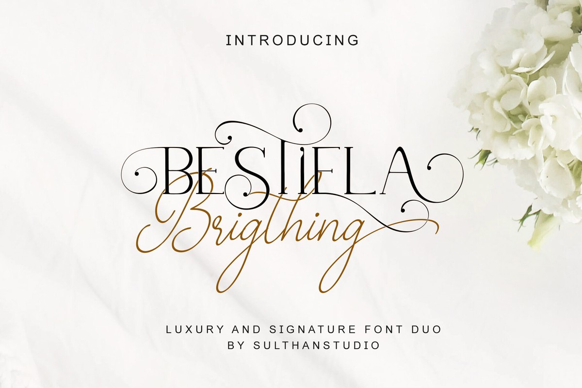Font Bestiela Brigthing