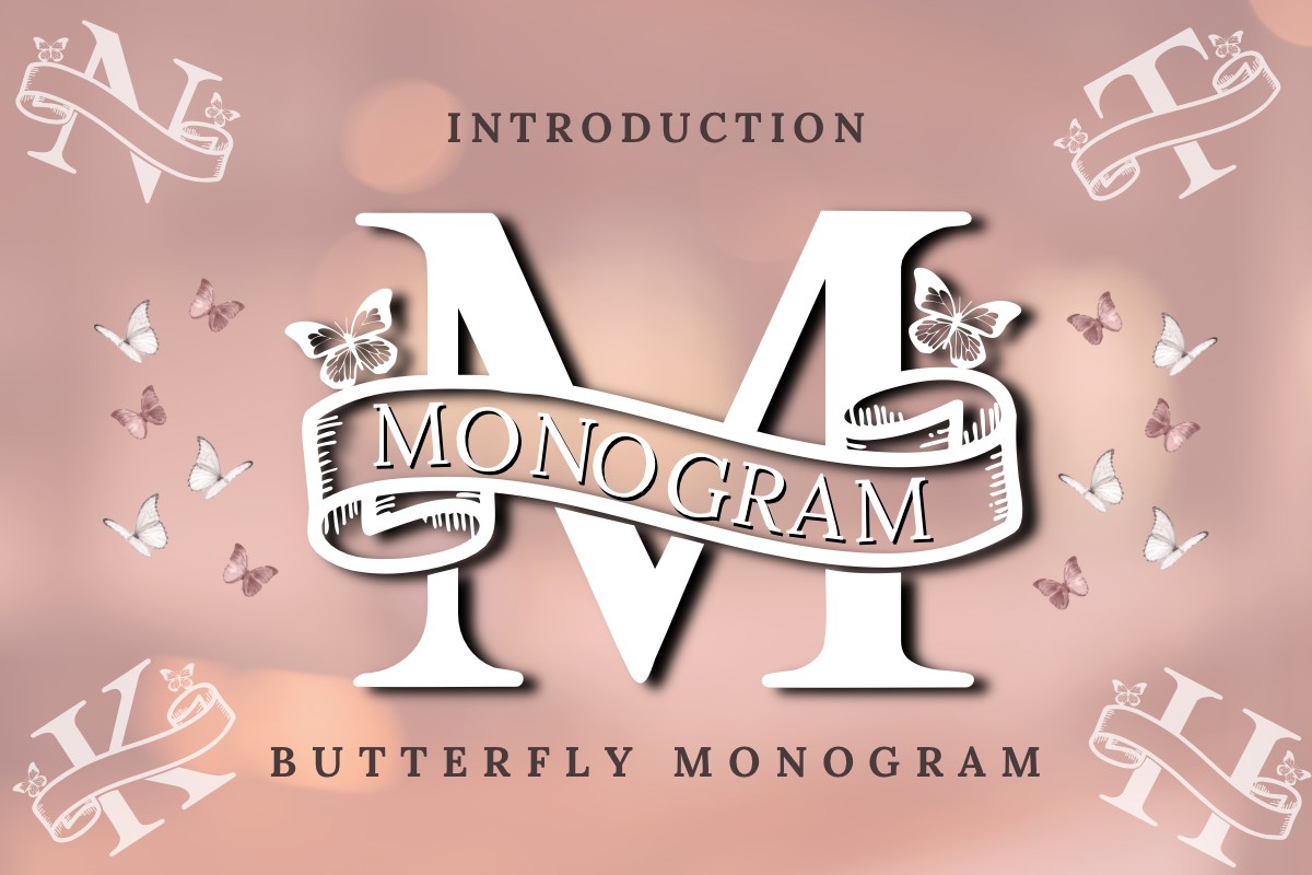 Font Butterfly Monogram