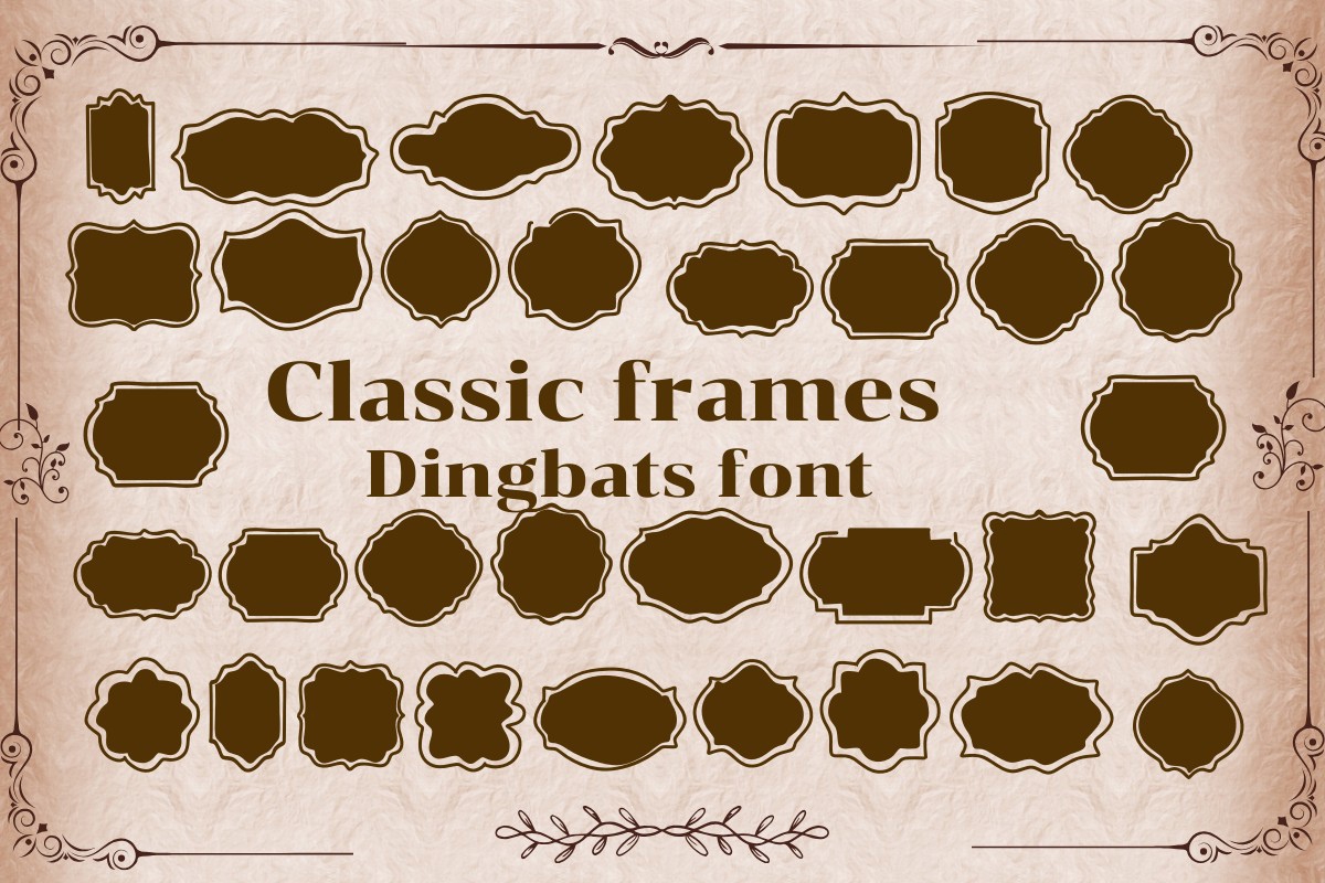 Font Classic Frames