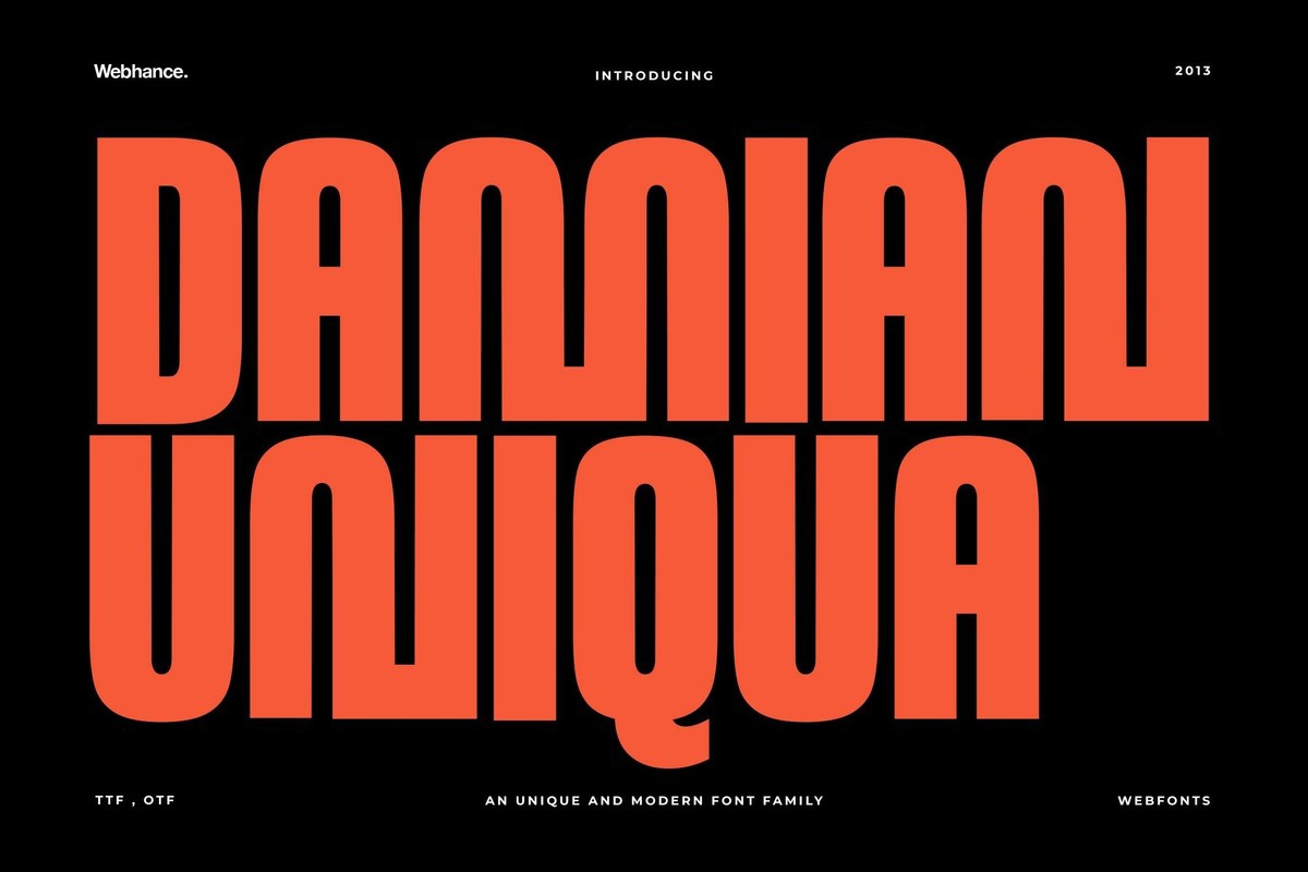 Font Damian Uniqua