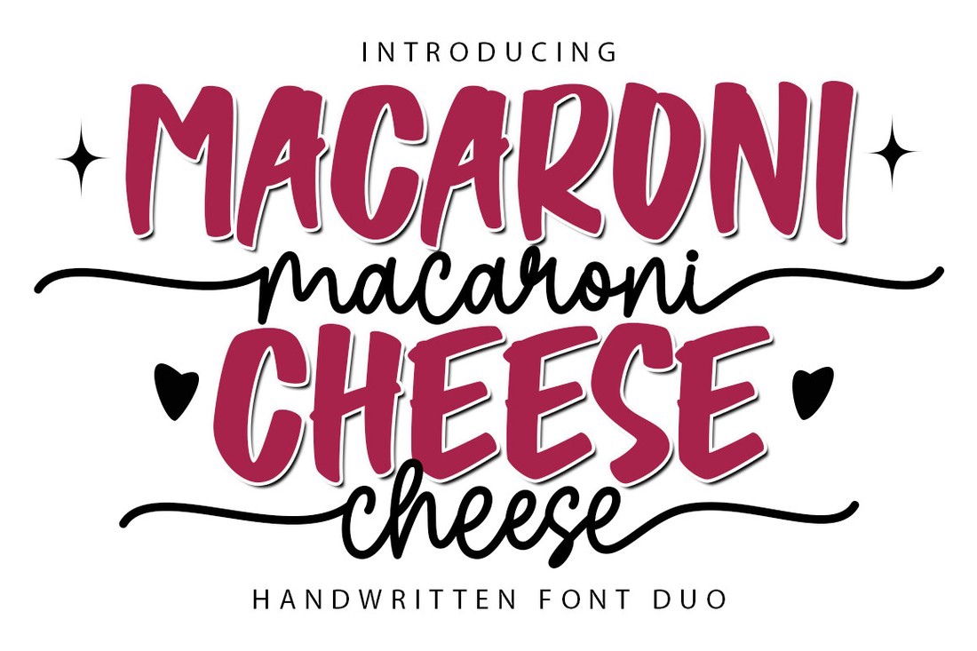 Font Macaroni Cheese Duo