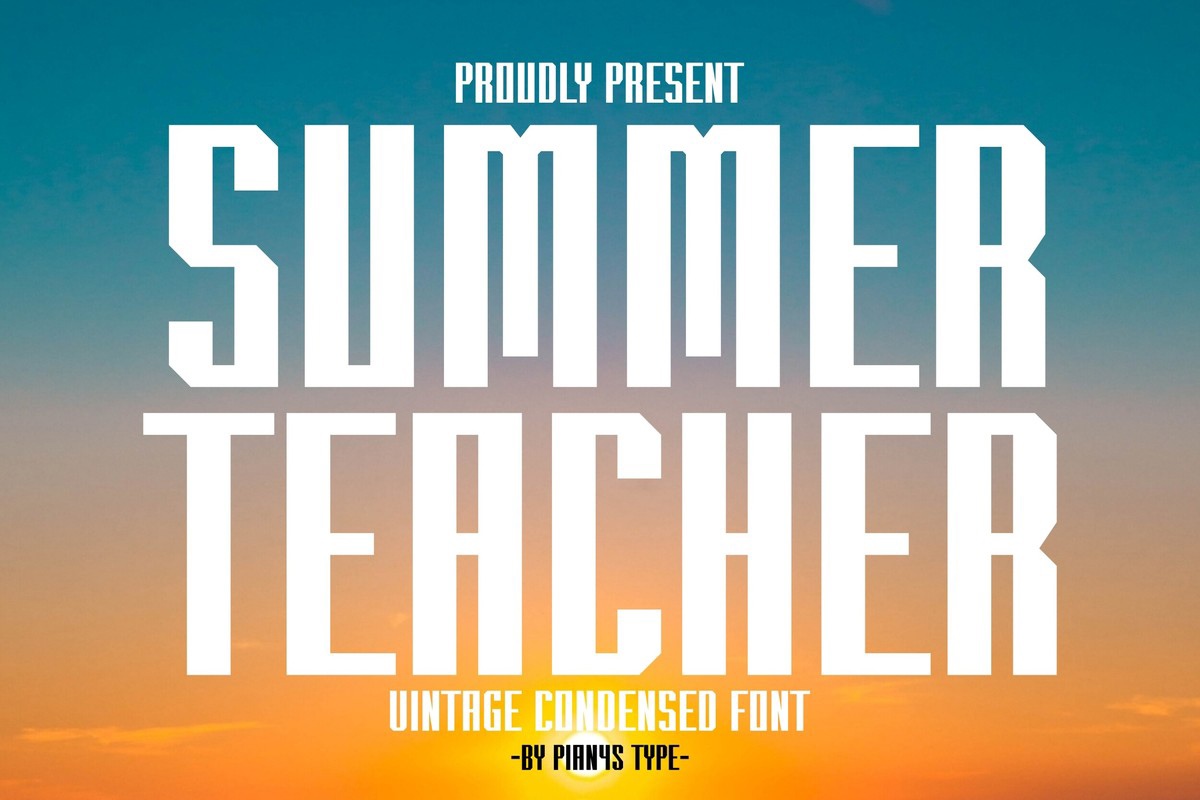 Font Summer Teacher