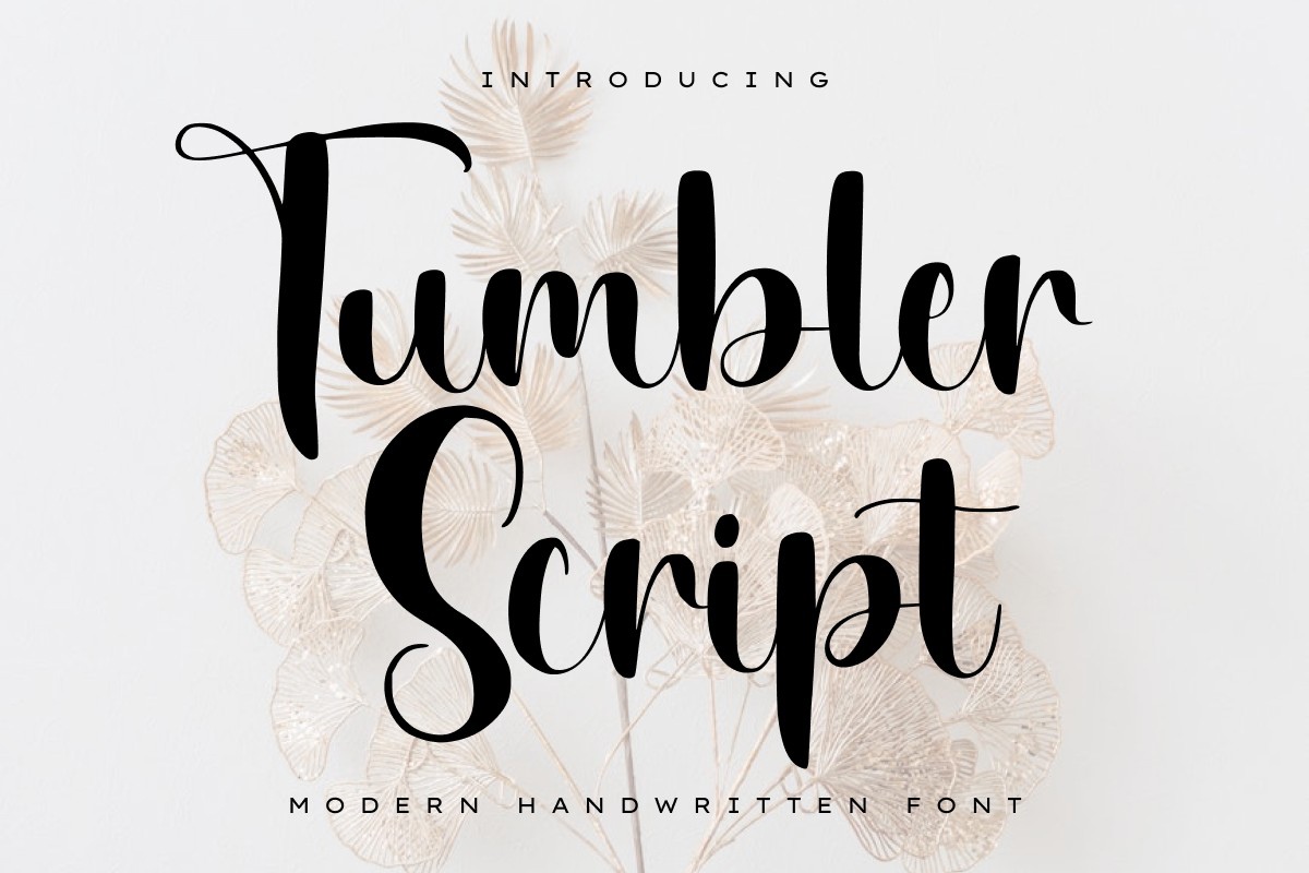 Font Tumbler Script
