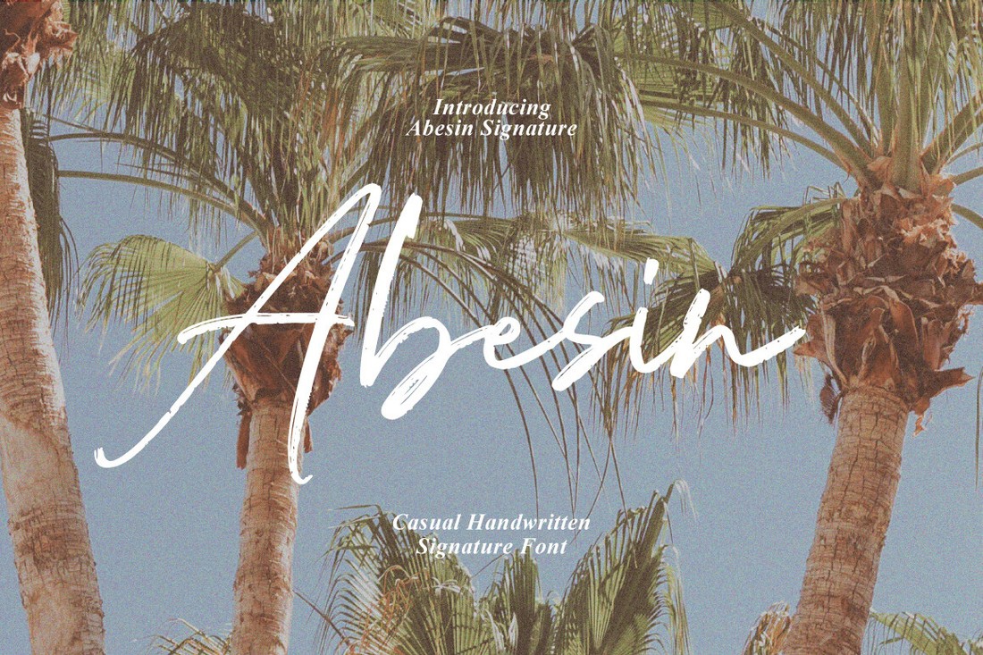 Font Abesin Signature
