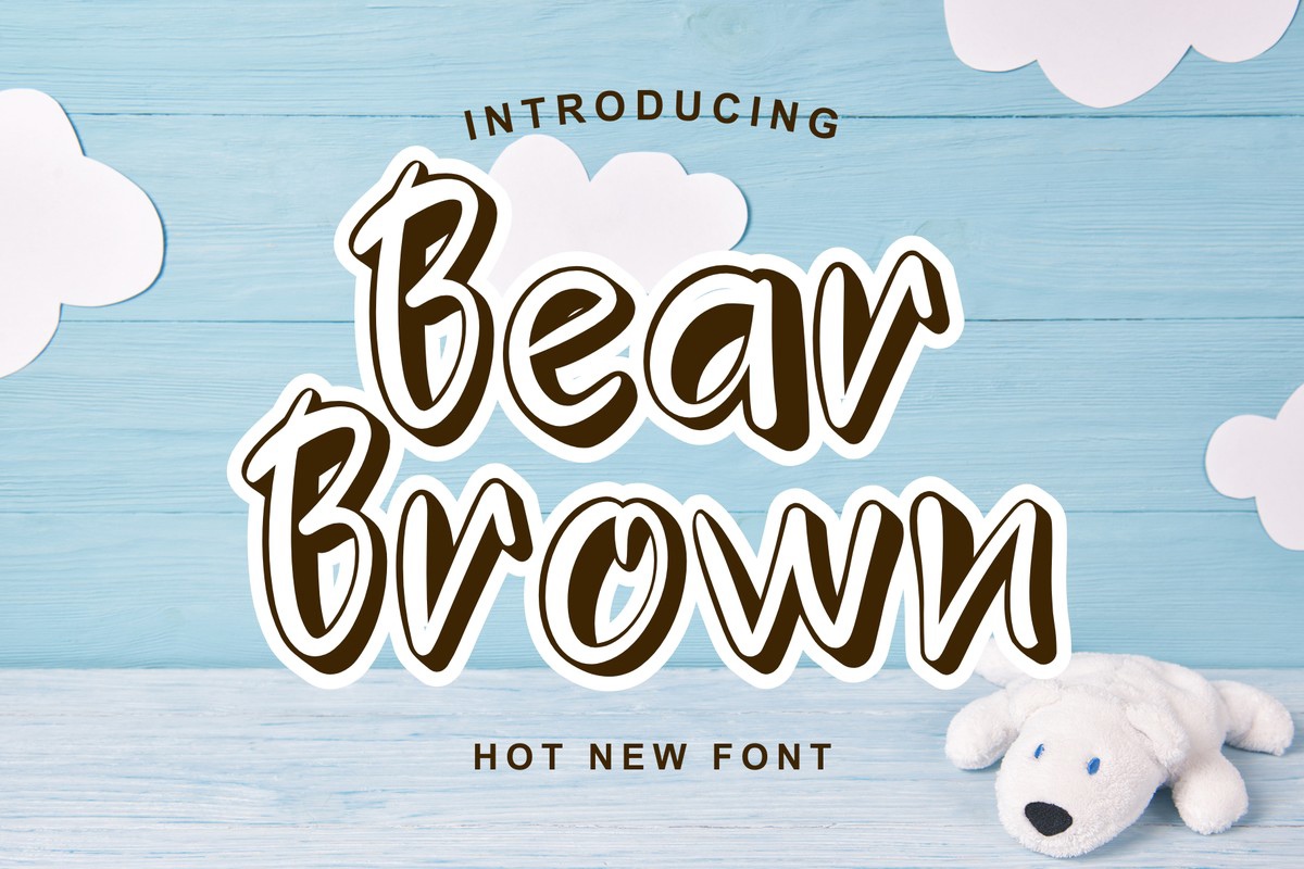 Font Bear Brown