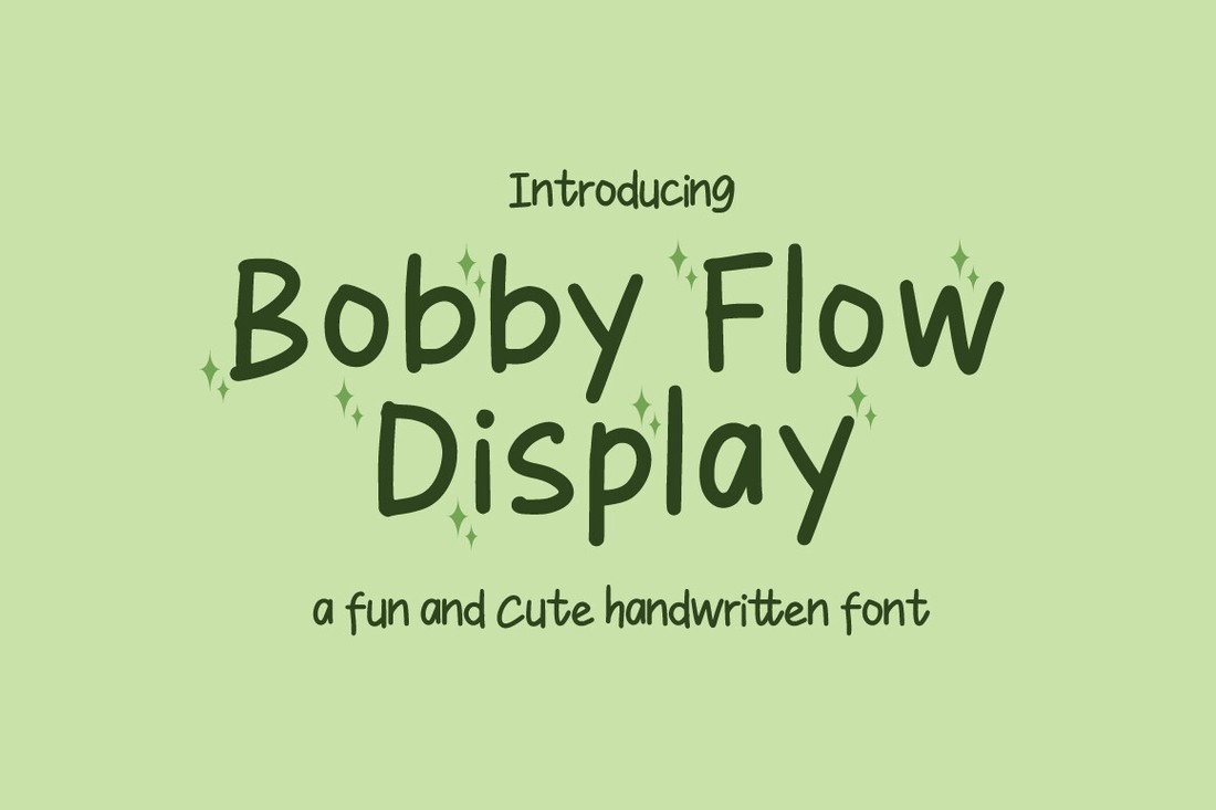 Font Bobby Flow Display
