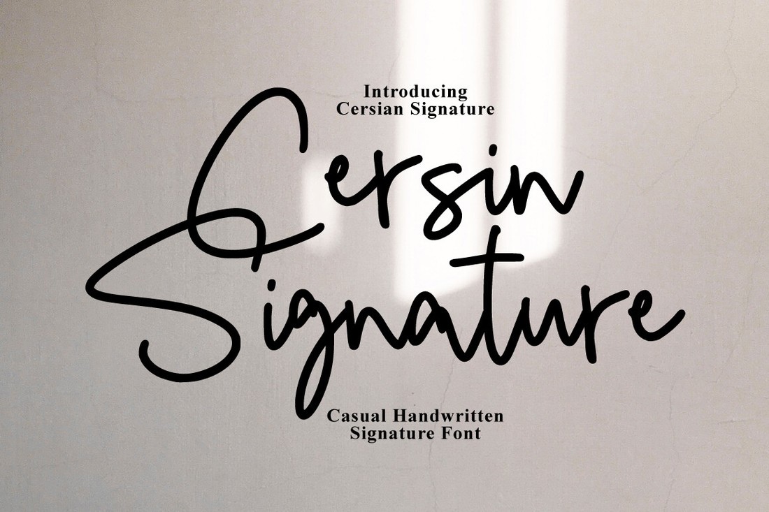 Font Cersin Signature