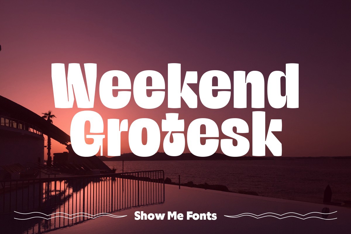 Font Weekend Grotesk
