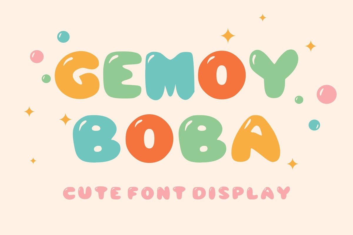 Font Gemoy Boba