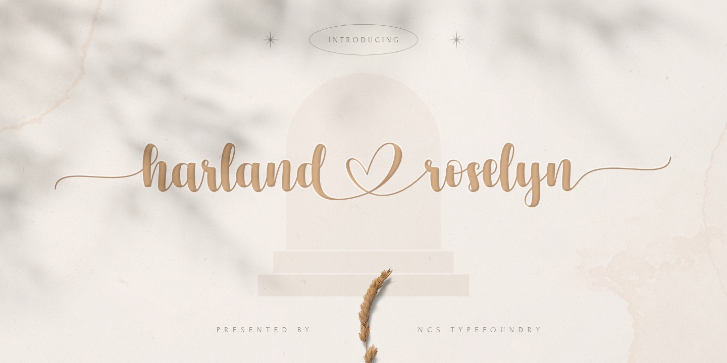 Font Harland Roselyn