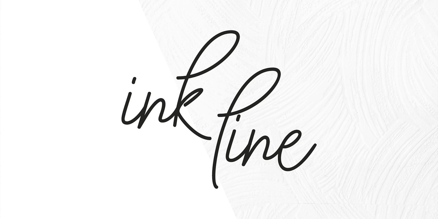 Font Ink Line