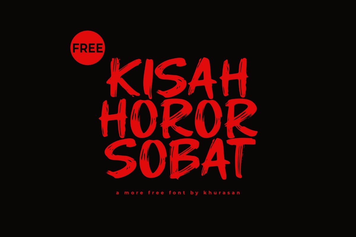 Font Kisah Horor Sobat