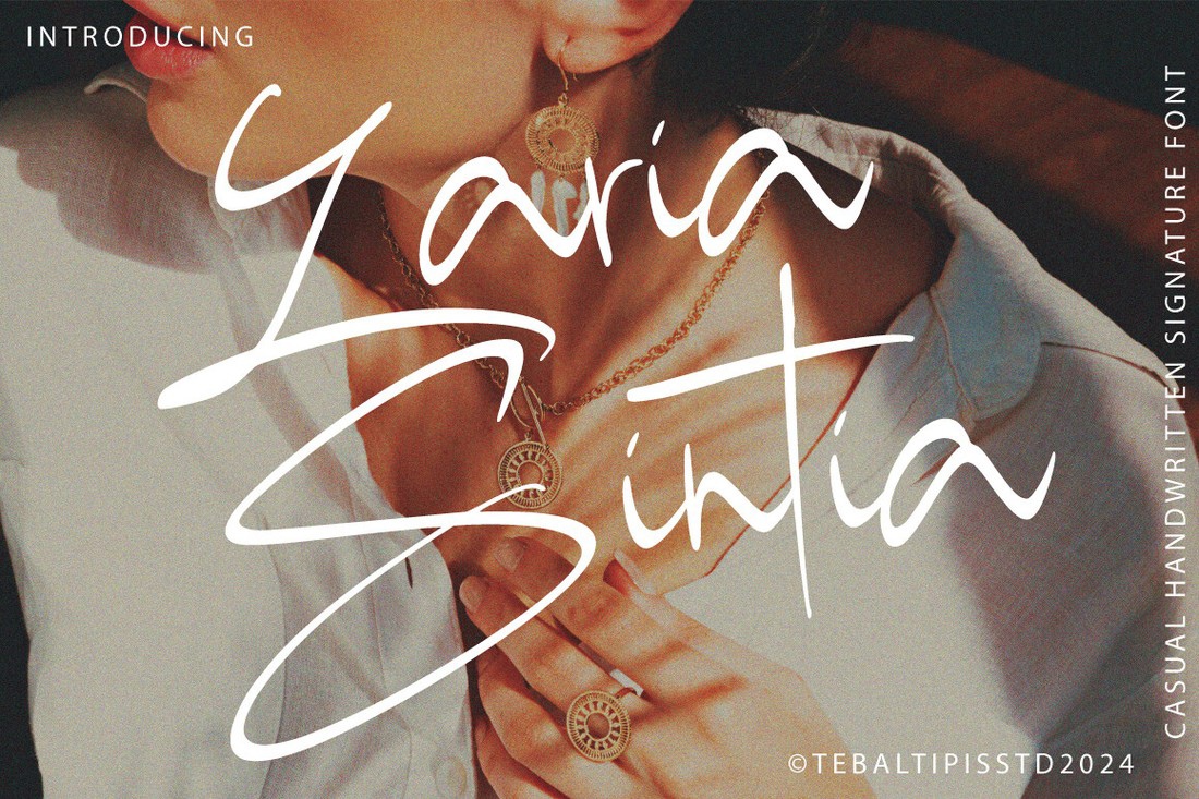 Font Laria Sintia Signature