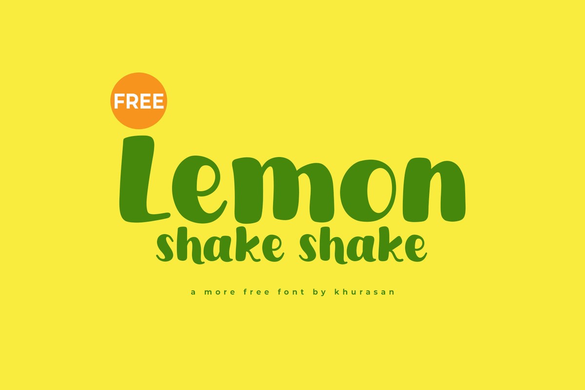 Font Lemon Shake Shake