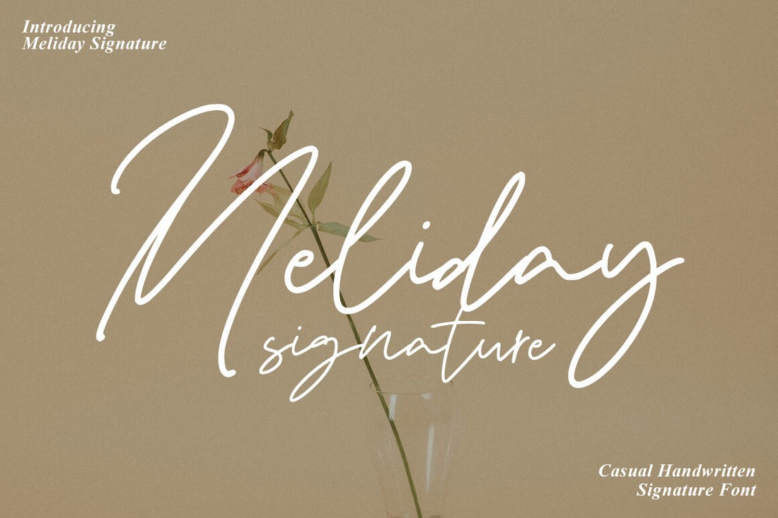 Font Meliday Signature