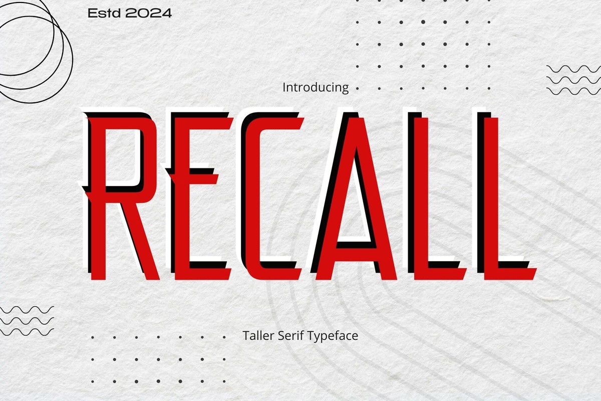 Font Recall
