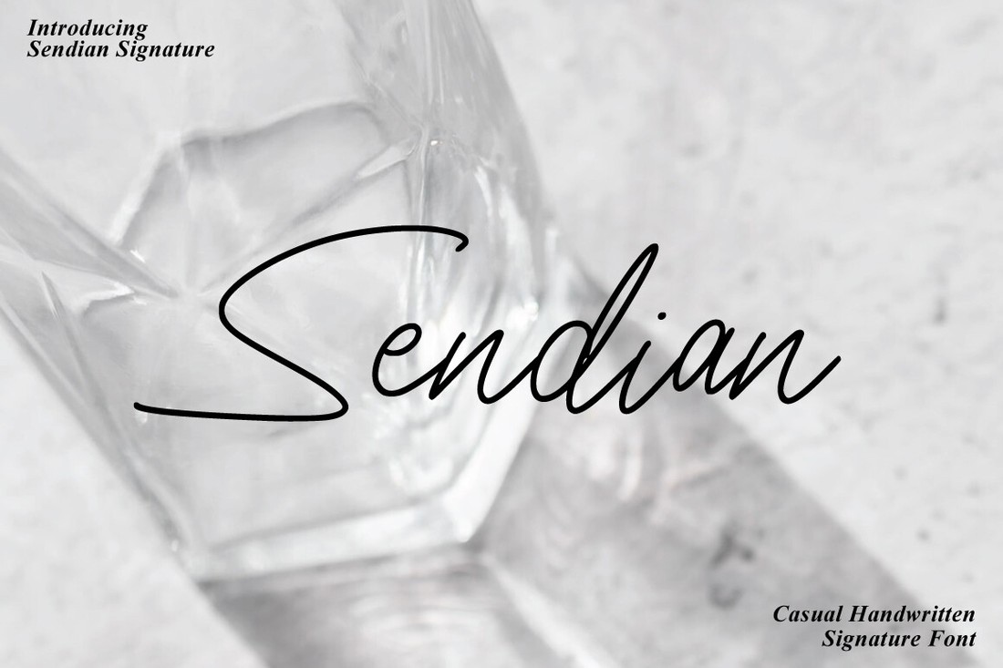 Font Sendian Signature