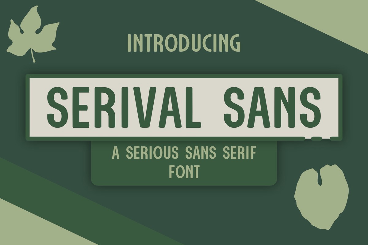 Font Serival Sans