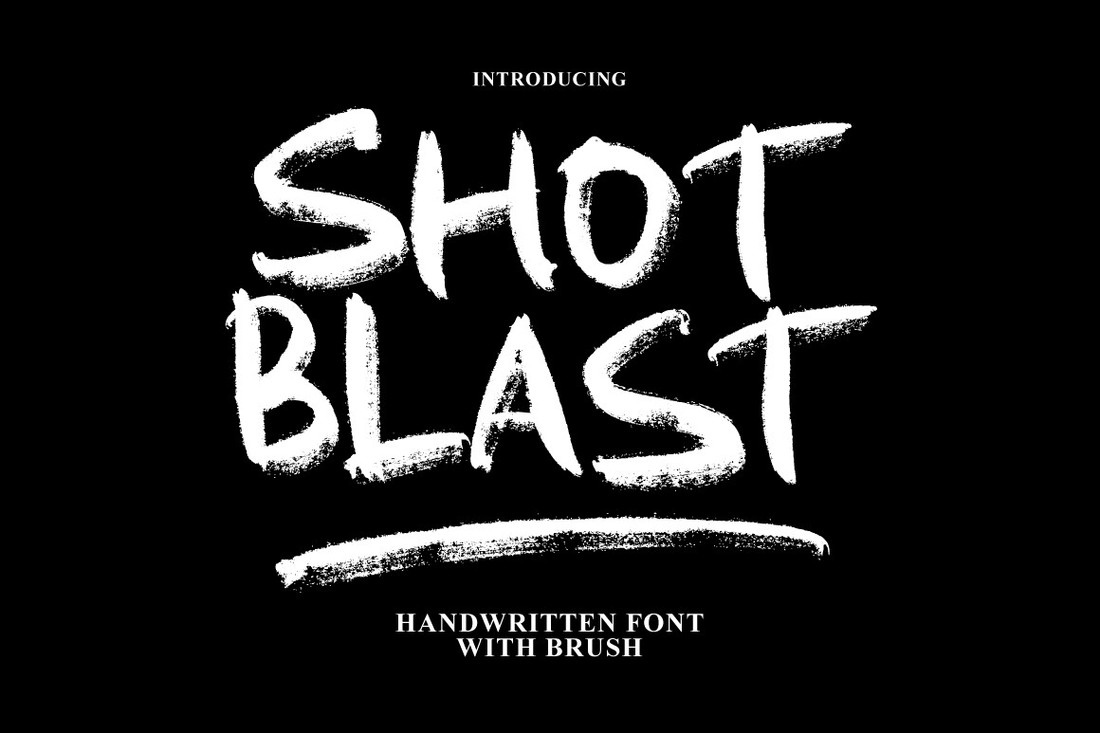 Font Shot Blast Brush