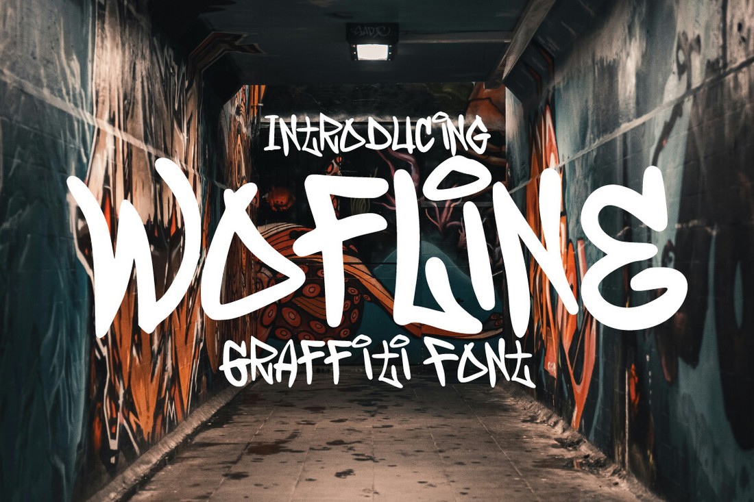 Font Wofline Graffiti
