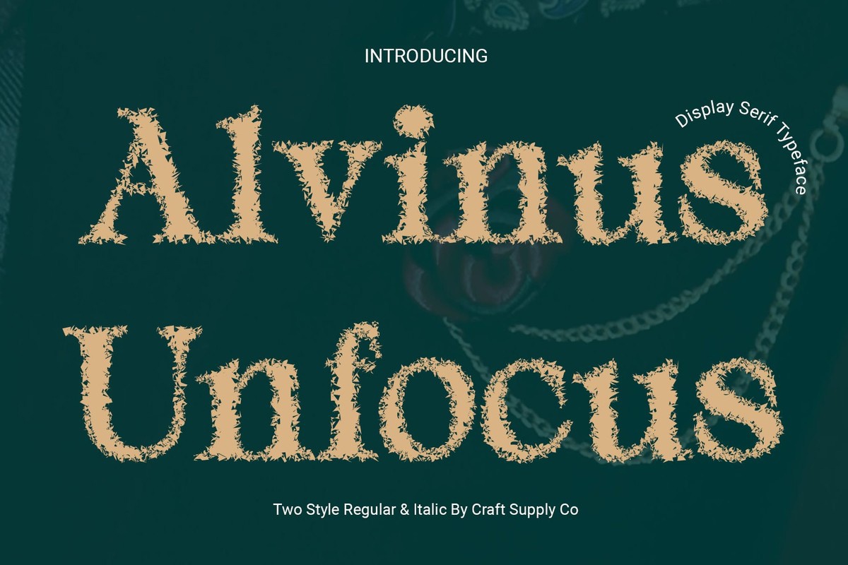 Font Alvinus Unfocus