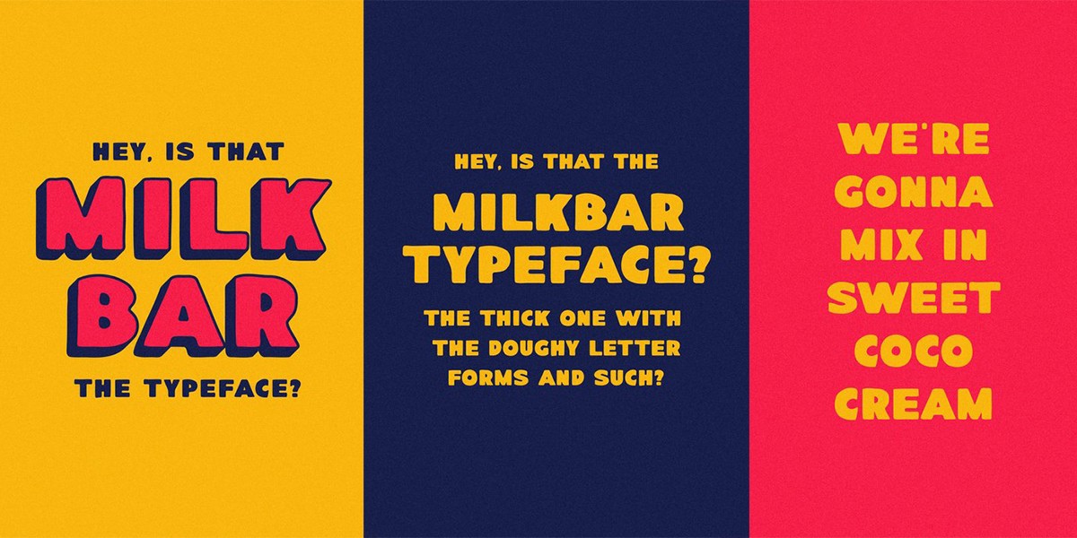 Font TAY Milkbar