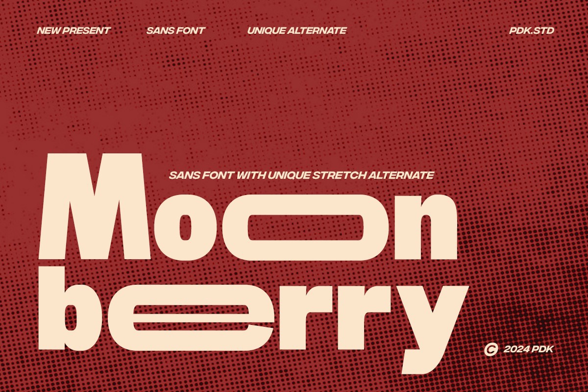 Font Moon Berry