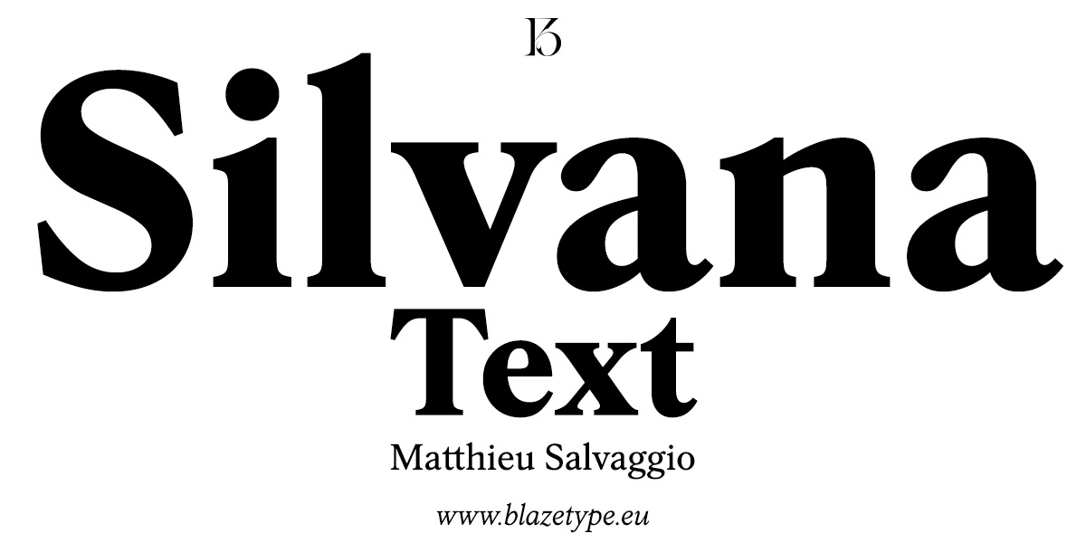 Font Silvana Text