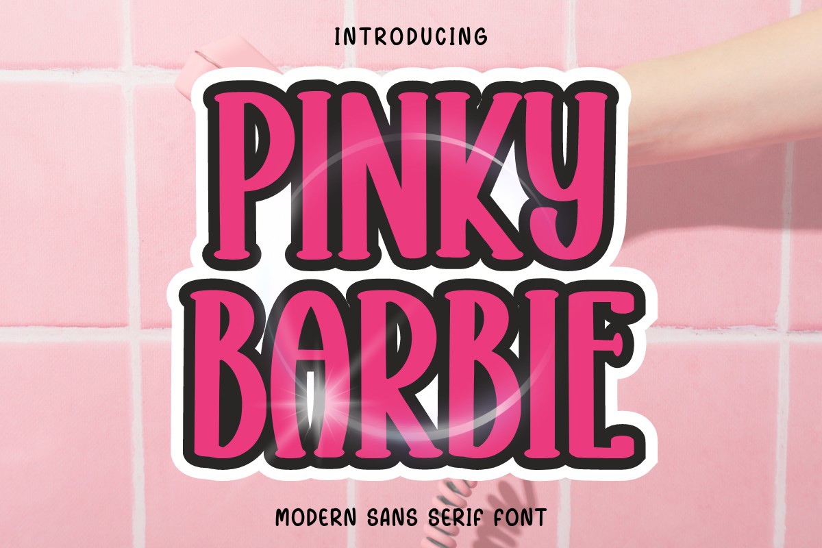Font Pinky Barbie