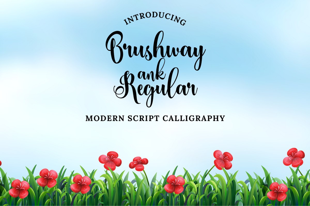 Font Brushway Ank