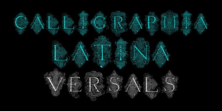 Font Calligraphia Latina Versals