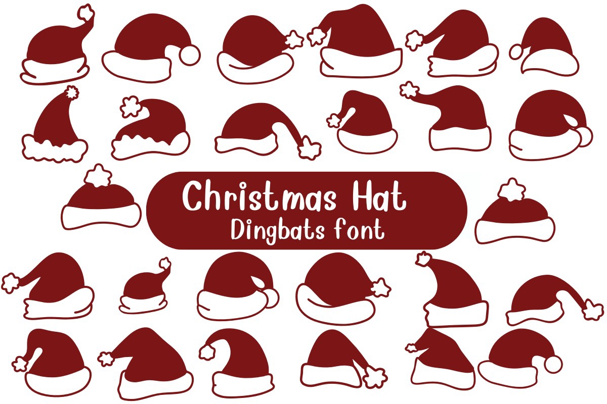 Font Christmas Hat