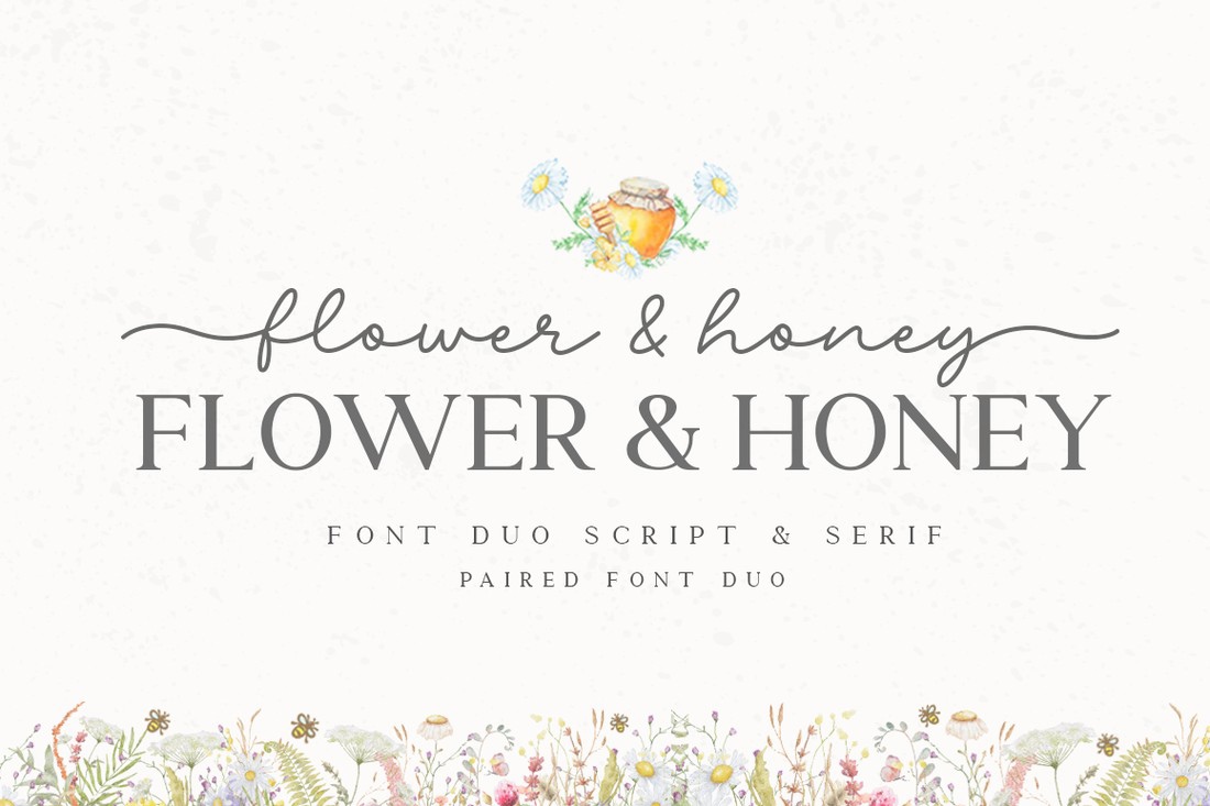 Font Flower & Honey