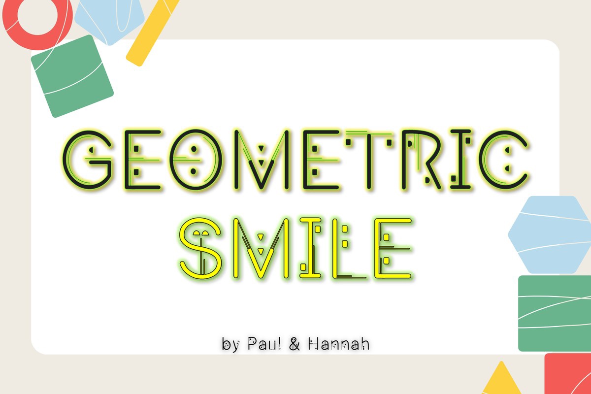 Font Geomatic Smile