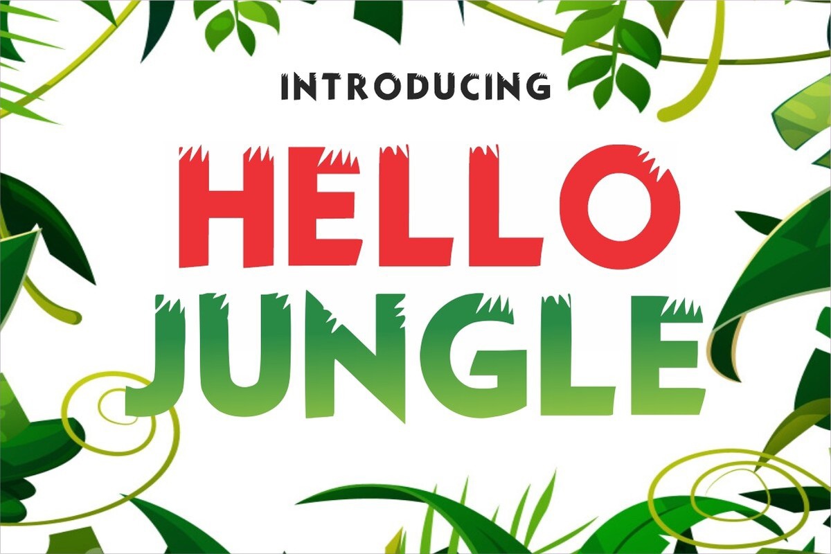 Font Hello Jungle