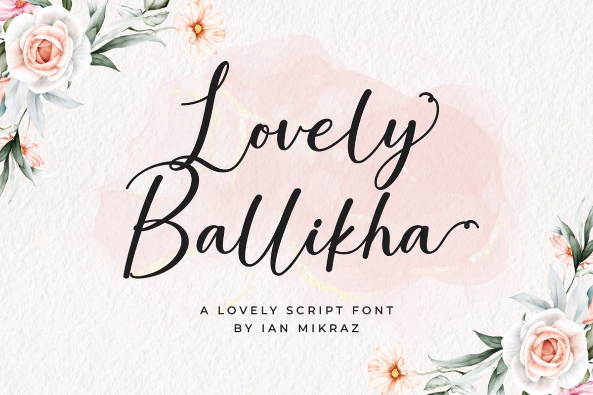 Font Lovely Ballikha