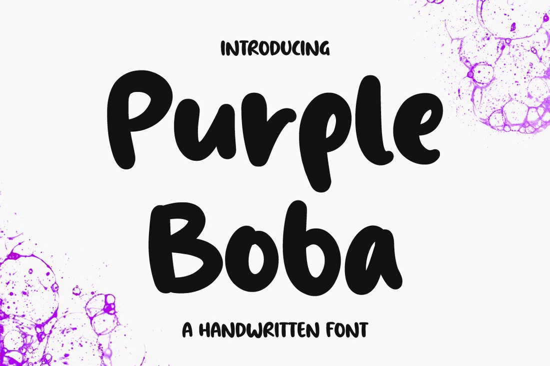 Font Purple Boba
