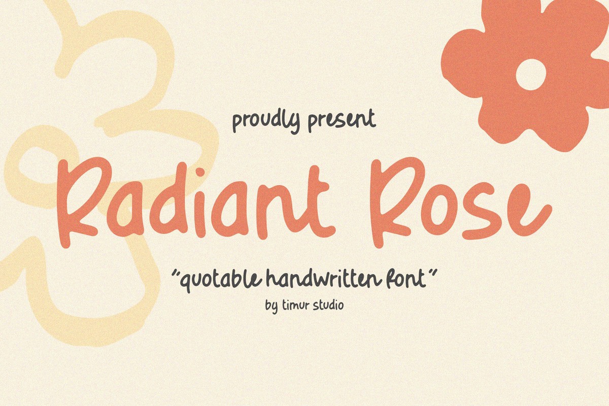 Font Radiant Rose