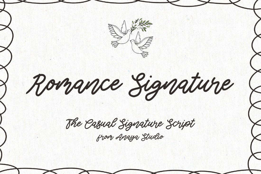 Font Romance Signature
