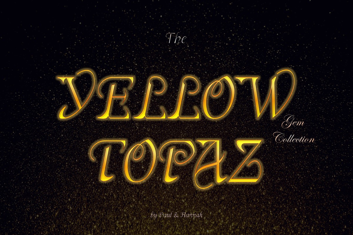Font The Yellow Topaz