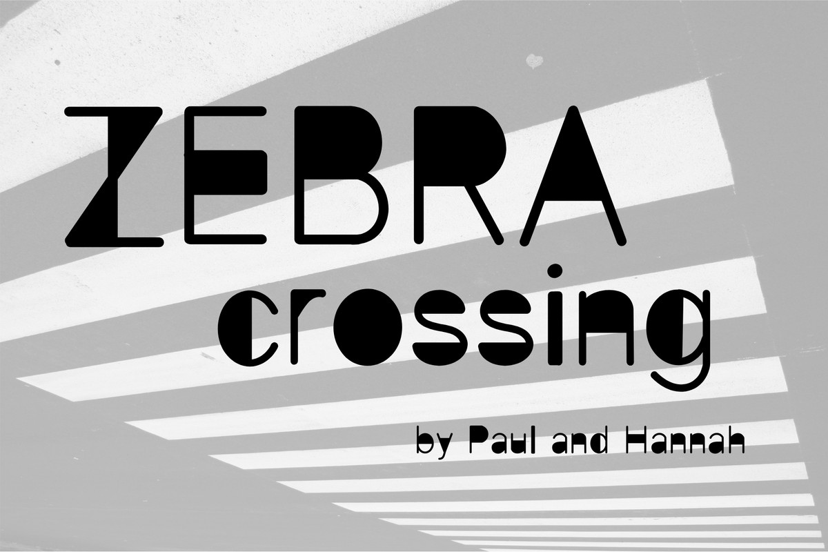 Font Zebra Crossing