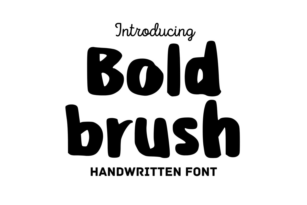 Font Bold Brush