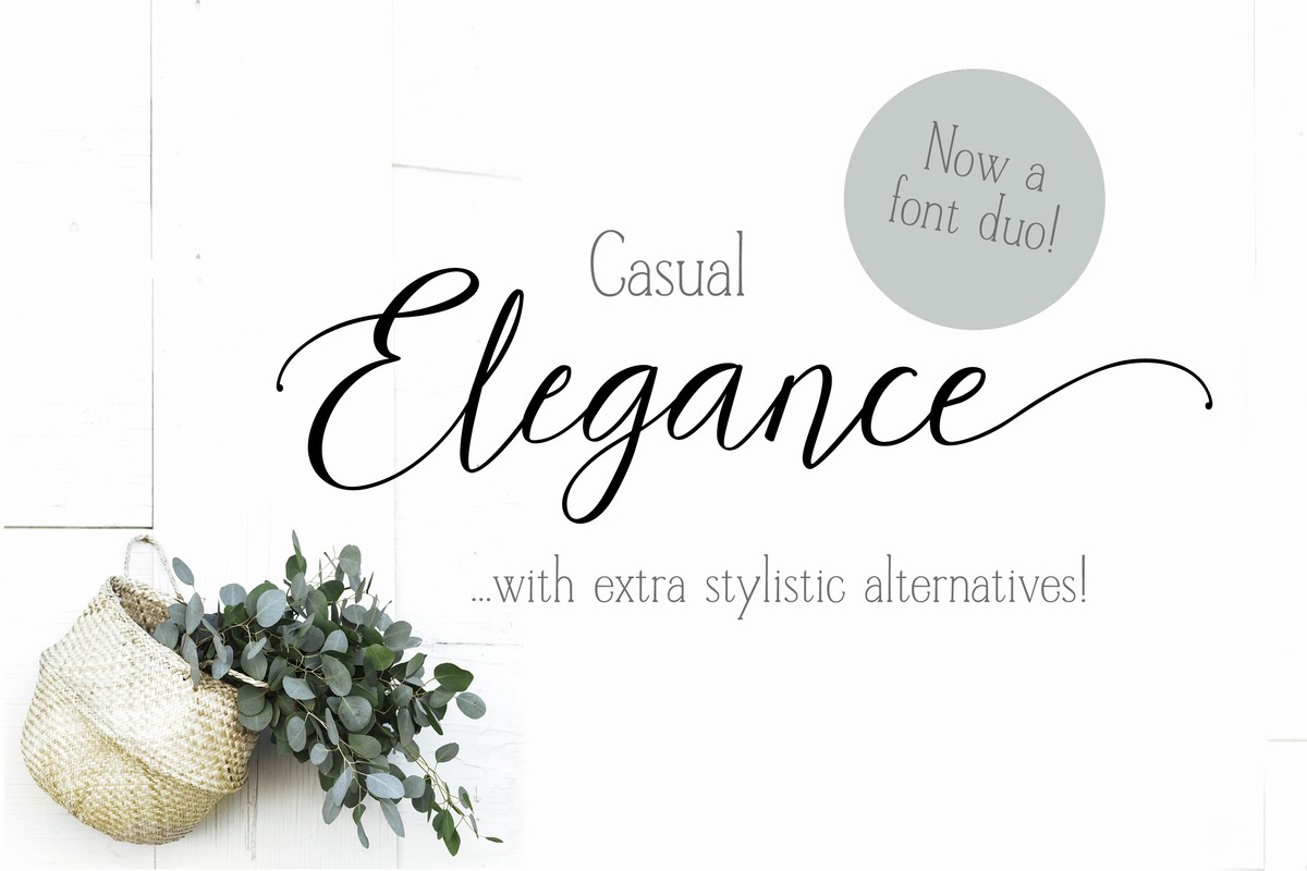 Font Casual Elegance