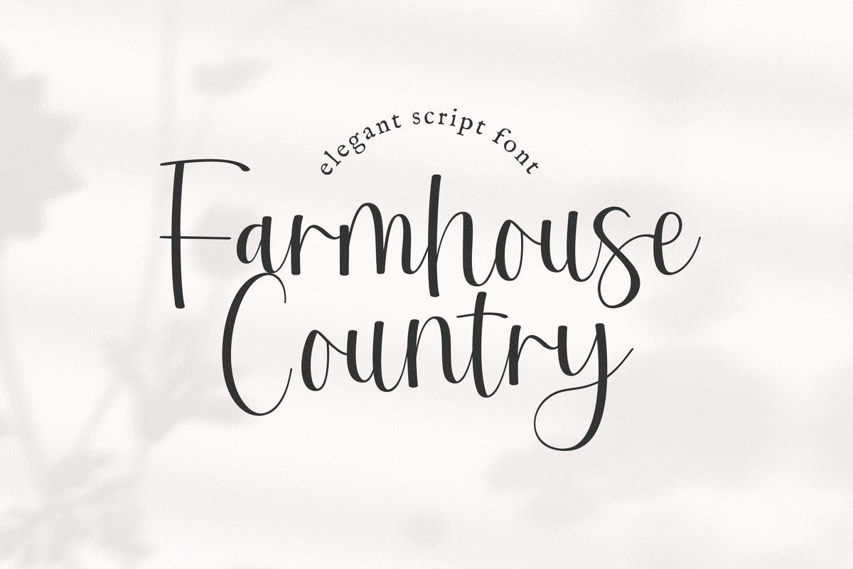 Font Farmhouse Country