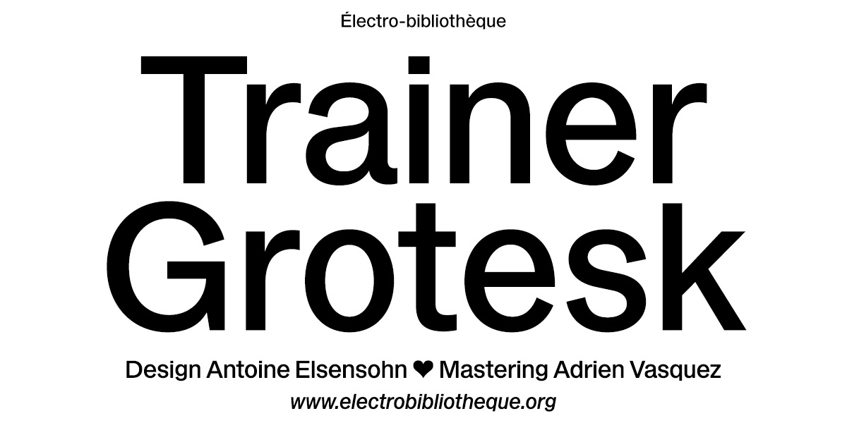 Font EB Trainer Grotesk