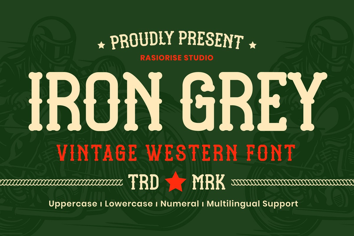 Font Iron Grey
