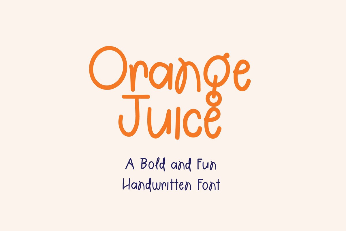 Font OrangeJuice